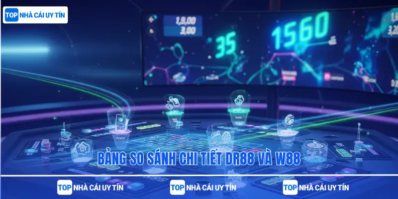 Bảng so sánh chi tiết DR88 và W88