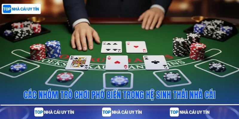 Các nhóm trò chơi phổ biến trong hệ sinh thái nhà cái