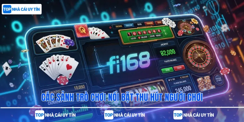 Các sảnh trò chơi nổi bật thu hút người chơi