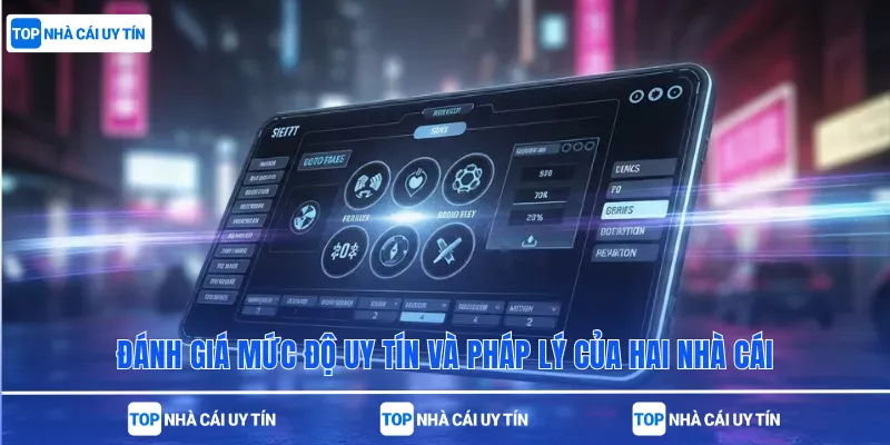 Đánh giá mức độ uy tín và pháp lý của hai nhà cái