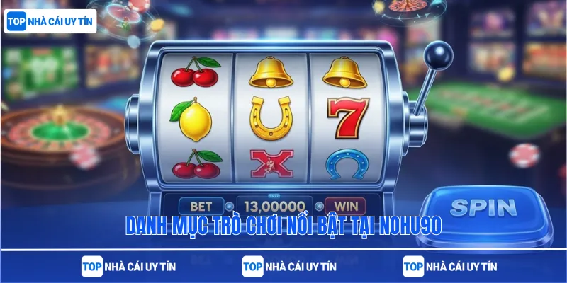 Danh mục trò chơi nổi bật tại Nohu90