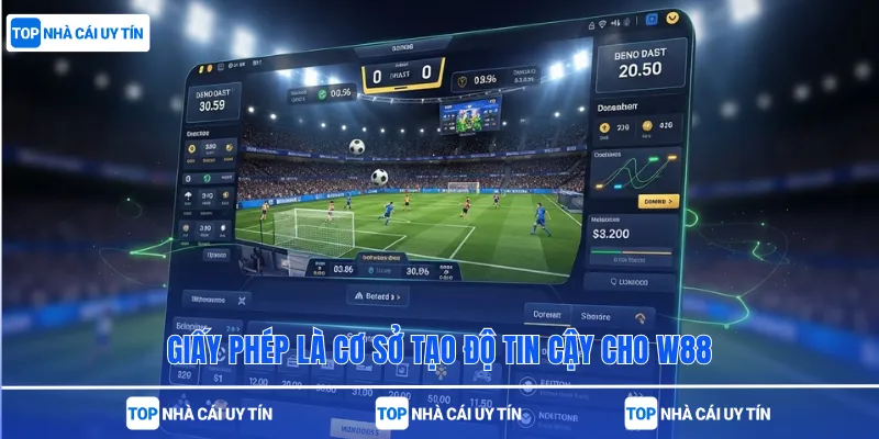 Giấy phép là cơ sở tạo độ tin cậy cho W88