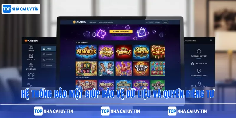 Hệ thống bảo mật giúp bảo vệ dữ liệu và quyền riêng tư