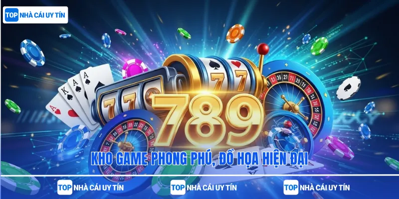 Kho game phong phú, đồ họa hiện đại