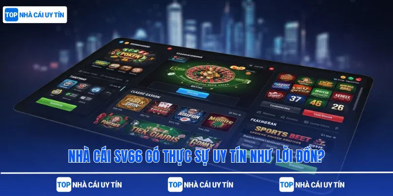 Nhà cái sv66 có thực sự uy tín như lời đồn?