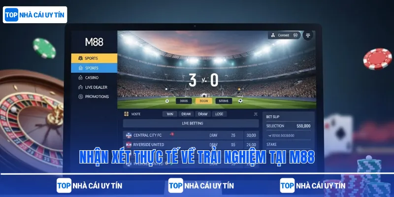 Nhận xét thực tế về trải nghiệm tại M88