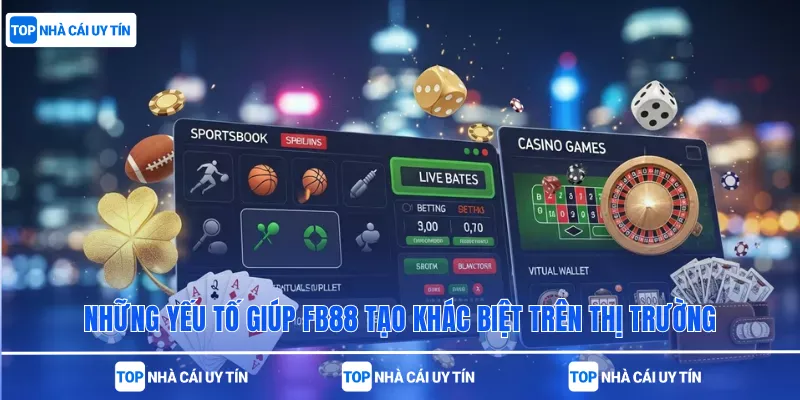 Những yếu tố giúp Fb88 tạo khác biệt trên thị trường
