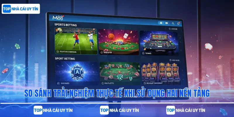 So sánh trải nghiệm thực tế khi sử dụng hai nền tảng