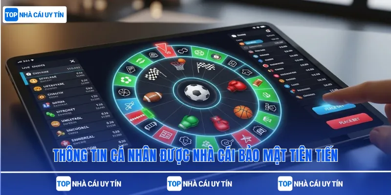 Thông tin cá nhân được nhà cái bảo mật tiên tiến