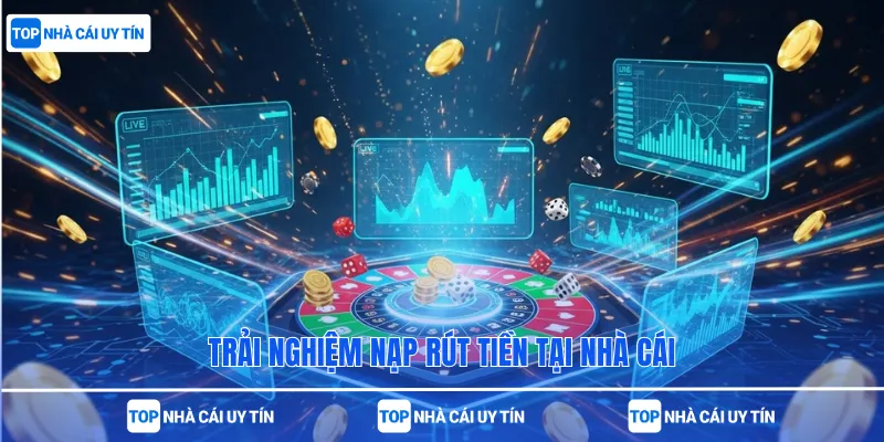 Trải nghiệm nạp rút tiền tại nhà cái