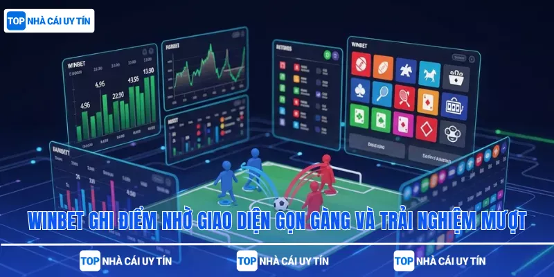 Winbet ghi điểm nhờ giao diện gọn gàng và trải nghiệm mượt