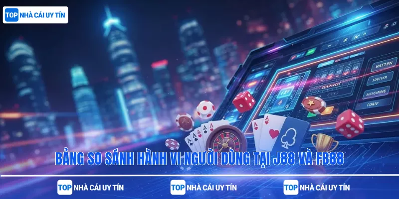 Bảng so sánh hành vi người dùng tại J88 và FB88