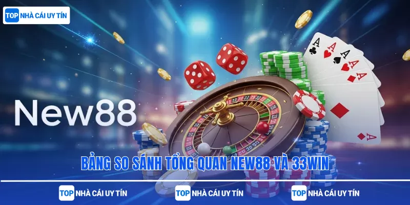 Bảng so sánh tổng quan New88 và 33win