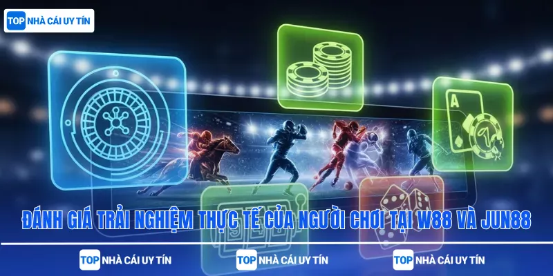 Đánh giá trải nghiệm thực tế của người chơi tại W88 và Jun88