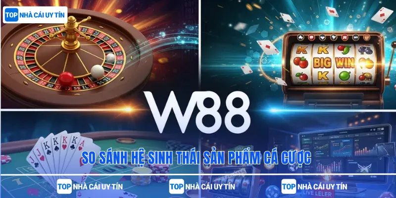 So sánh hệ sinh thái sản phẩm cá cược 