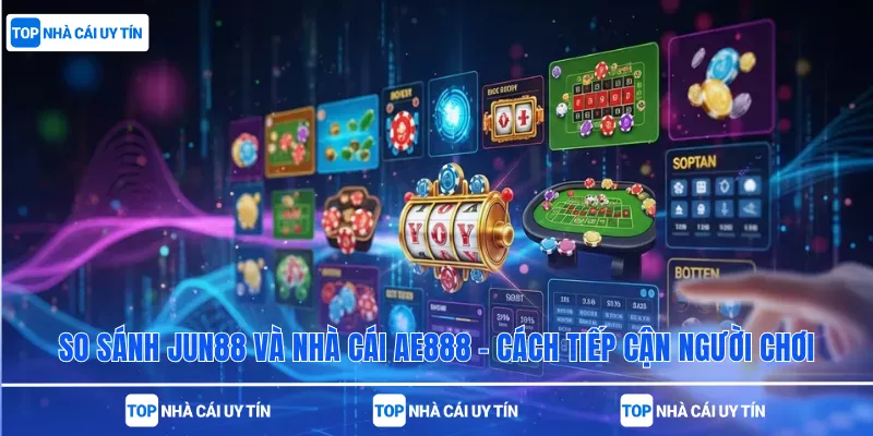 So Sánh Jun88 Và Nhà Cái AE888 – Cách Tiếp Cận Người Chơi