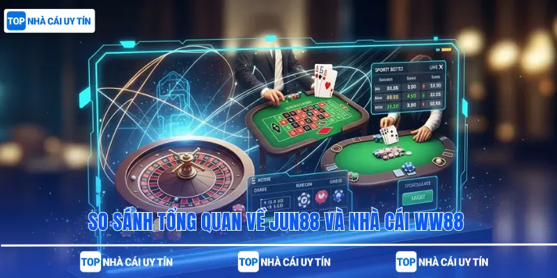 So Sánh Tổng Quan về Jun88 Và Nhà Cái WW88 
