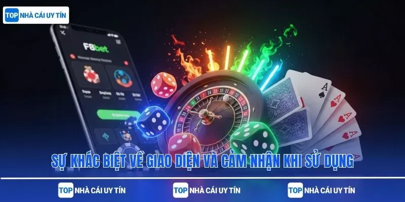 Sự khác biệt về giao diện và cảm nhận khi sử dụng