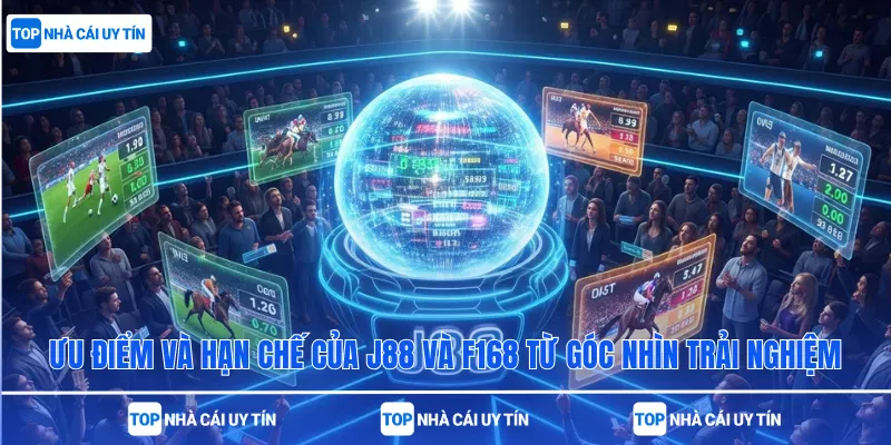 ưu điểm và hạn chế của J88 và F168 từ góc nhìn trải nghiệm